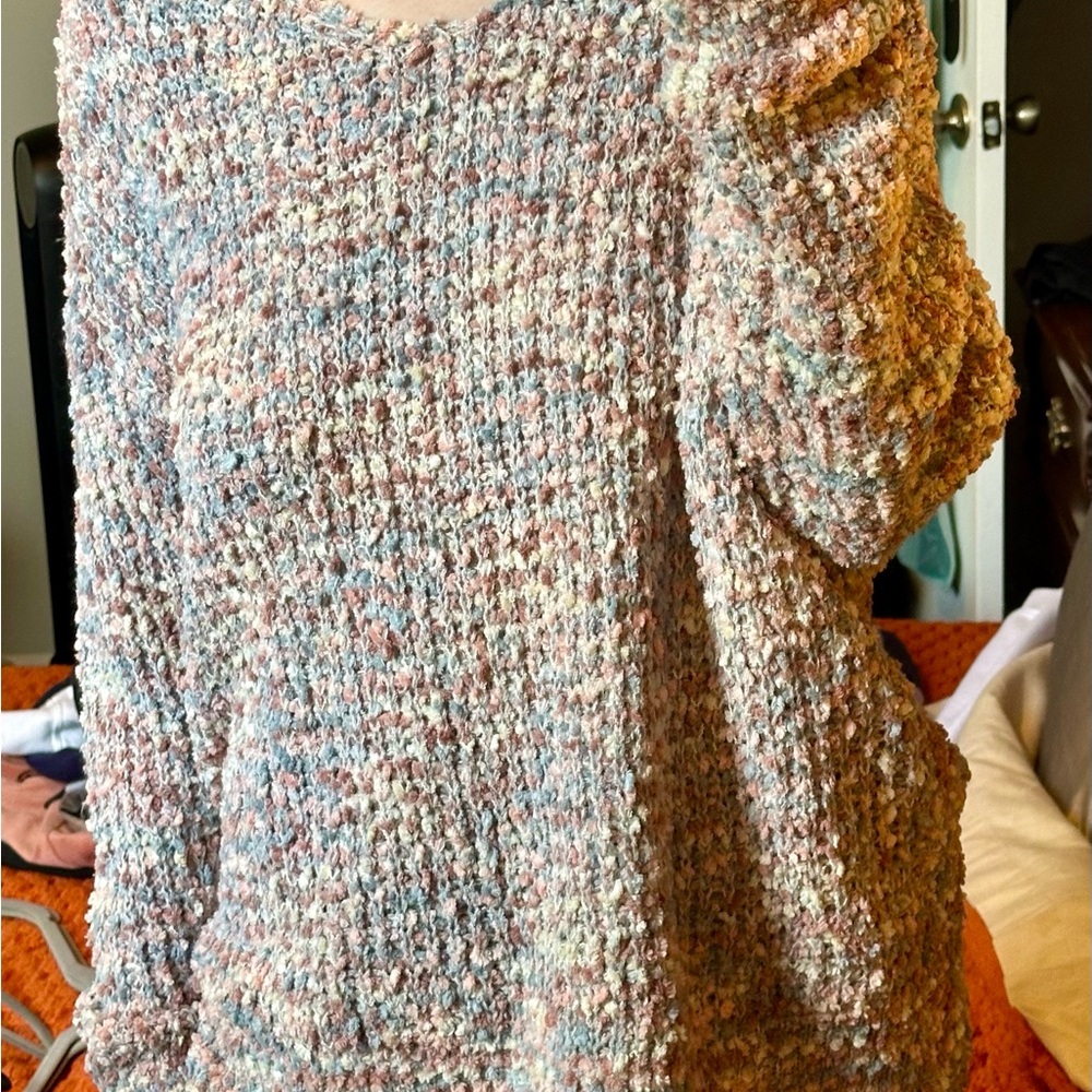 Cozy Multicolor Women's Sweater - Reversible